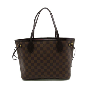 Louis Vuitton Neverfull PM Tote Bag Brown Ebene Damier PVC coated canvas