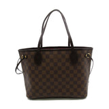 Louis Vuitton Neverfull PM Tote Bag Brown Ebene Damier PVC coated canvas