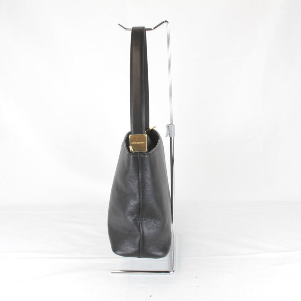 Burberry Black Leather Shoulder Bag ( )