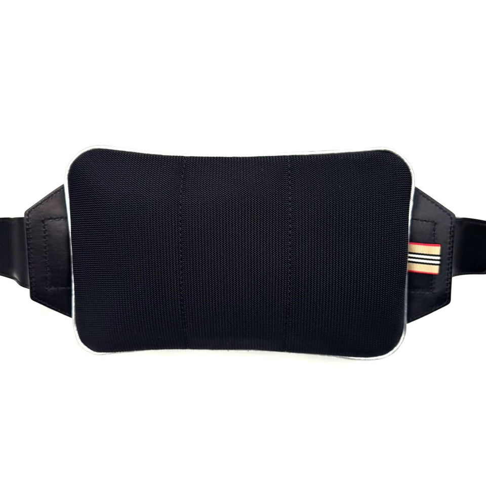 Burberry Metallic Silver Canvas Leather Shoulder Bag Sling Bag ( )