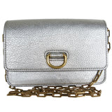 Burberry Silver Leather Shoulder Bag ( )