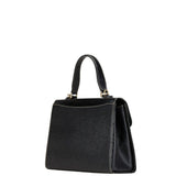 Burberry Black Leather Handbag Shoulder Bag ( )