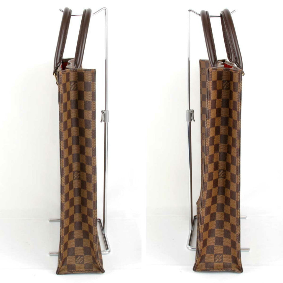 Louis Vuitton Damier Sac Pla Handbag PVC Coated Canvas Ebene Women's