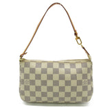 Louis Vuitton Pochette Accessoires White Damier Azur PVC coated canvas Clutch