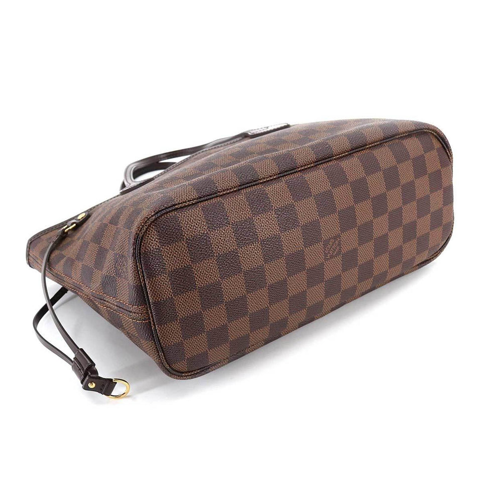 Louis Vuitton Damier Neverfull PM Tote Bag Ebene Brown