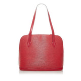 Louis Vuitton Epi Lussac Shoulder Bag Castilian Red Leather Ladies Louis Vuitton
