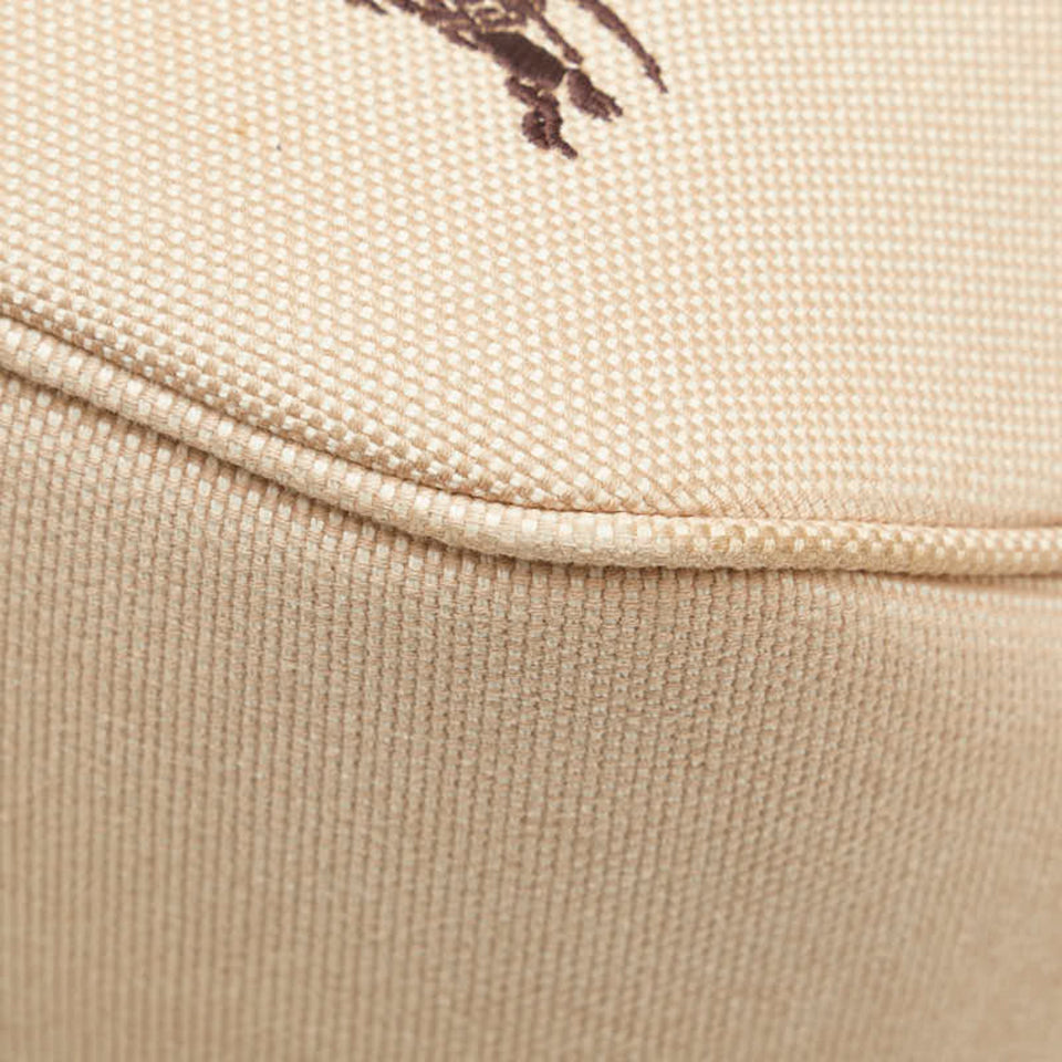 Burberry Beige Brown Canvas Handbag Tote Bag ( )