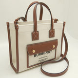 Burberry Canvas Leather Tote Bag ( )