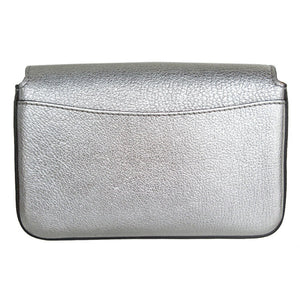 Burberry Silver Leather Shoulder Bag ( )