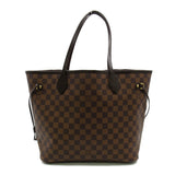 Louis Vuitton Neverfull MM Tote Bag Brown Ebene Damier PVC coated canvas