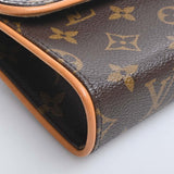 Louis Vuitton Monogram Pochette Florentine Waist Bag Brown Women's