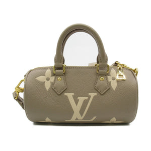 Louis Vuitton Papillon BB Shoulder Bag Beige Turtle claim Monogram empreinte leather