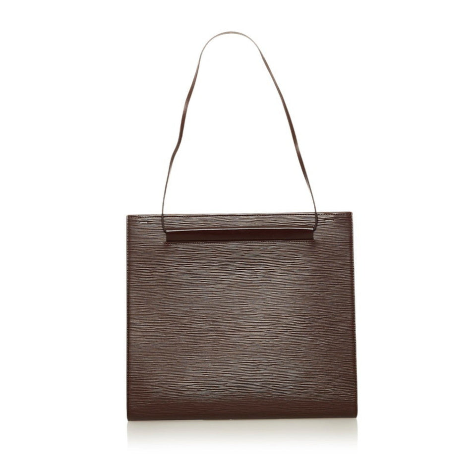 Louis Vuitton Epi Saint-Tropez Handbag Shoulder Bag M5246D Mocha Brown Leather Women's Louis Vuitton