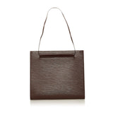 Louis Vuitton Epi Saint-Tropez Handbag Shoulder Bag M5246D Mocha Brown Leather Women's Louis Vuitton