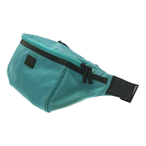 Burberry Black Label Turquoise Nylon Leather Shoulder Bag ( )
