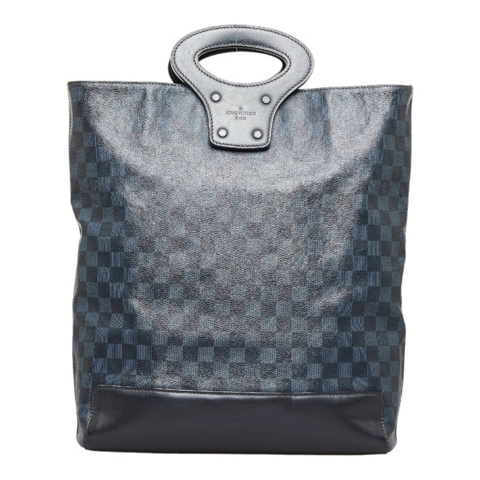 Louis Vuitton Damier Cobalt Tote NS Handbag Shoulder Bag Navy PVC Leather Women's