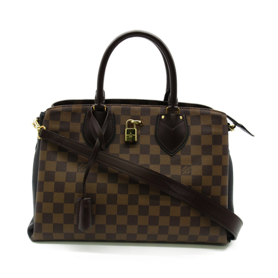 Louis Vuitton Normandy 2wayShoulder Bag Brown Black Damier PVC coated canvas