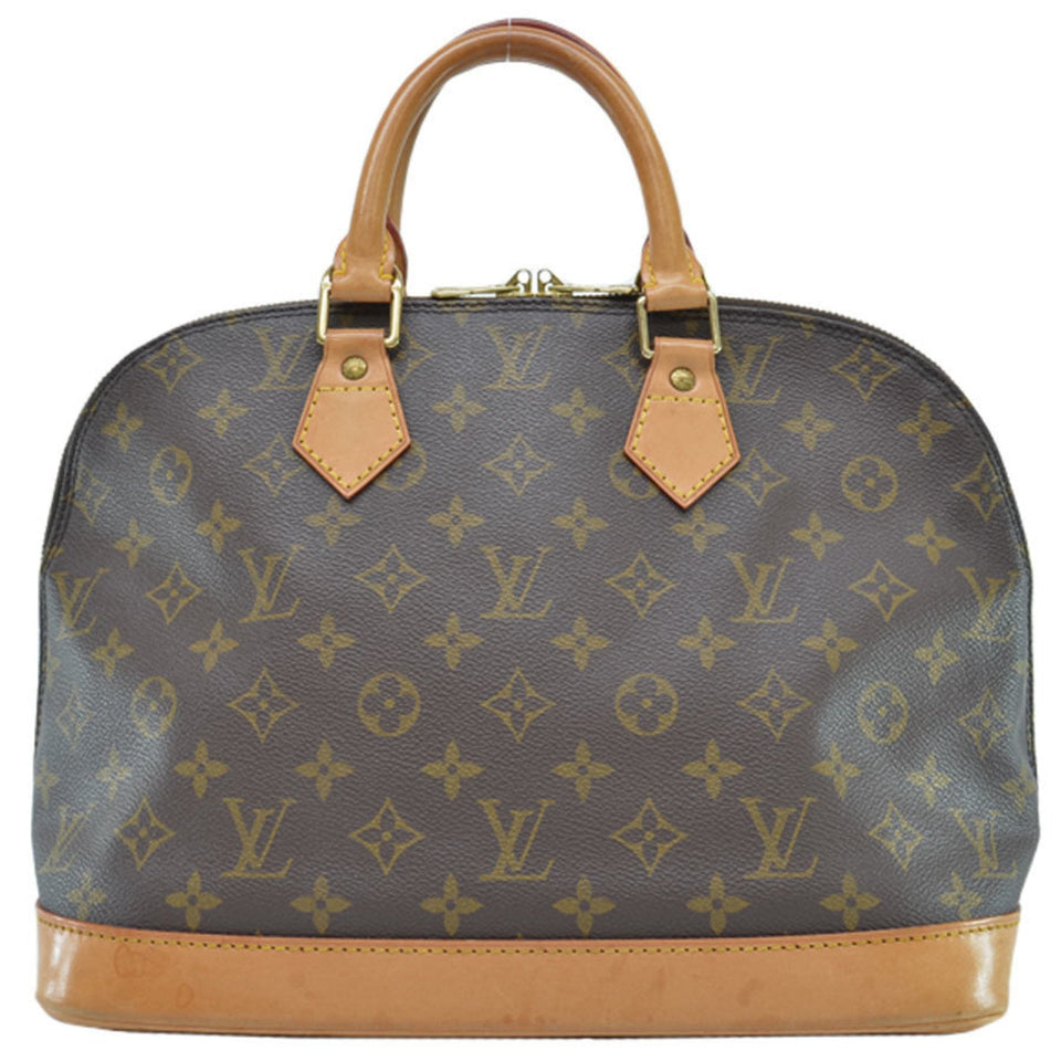 Louis Vuitton Bag Monogram Alma Brown Canvas Handbag Ladies
