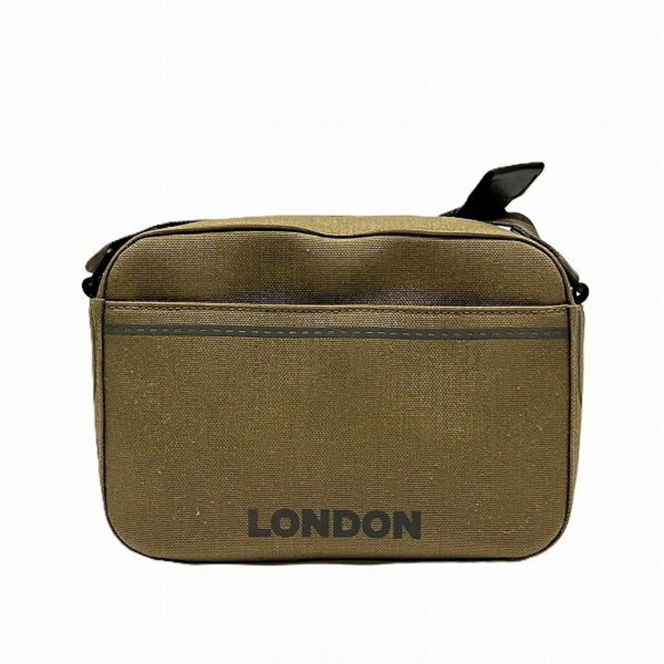 Burberry Khaki Canvas Shoulder Bag Sling Bag ( )