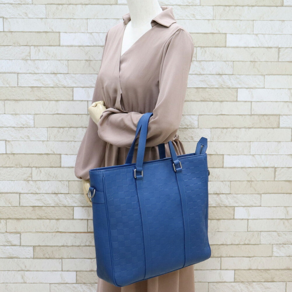 Louis Vuitton Bag Damier Amphini Shoulder Bag, Tadao PM Neptunia Blue Men's Leather