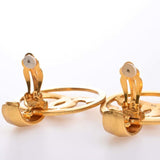 Chanel Cocomark Gold Circle Clip Earrings – Bags Junction