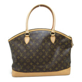 Louis Vuitton Lockit Horizontal Handbag Brown Monogram PVC coated canvas