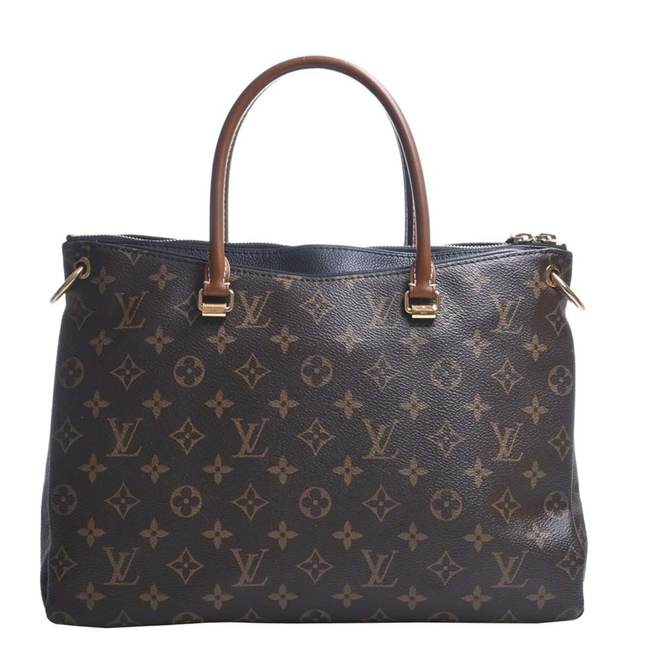 Louis Vuitton Monogram Pallas HandBag Brown/Black Ladies