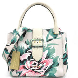 Burberry Light Beige Multi-Color Leather Handbag Shoulder Bag ( )