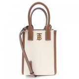 Burberry Brown White Handbag ( )