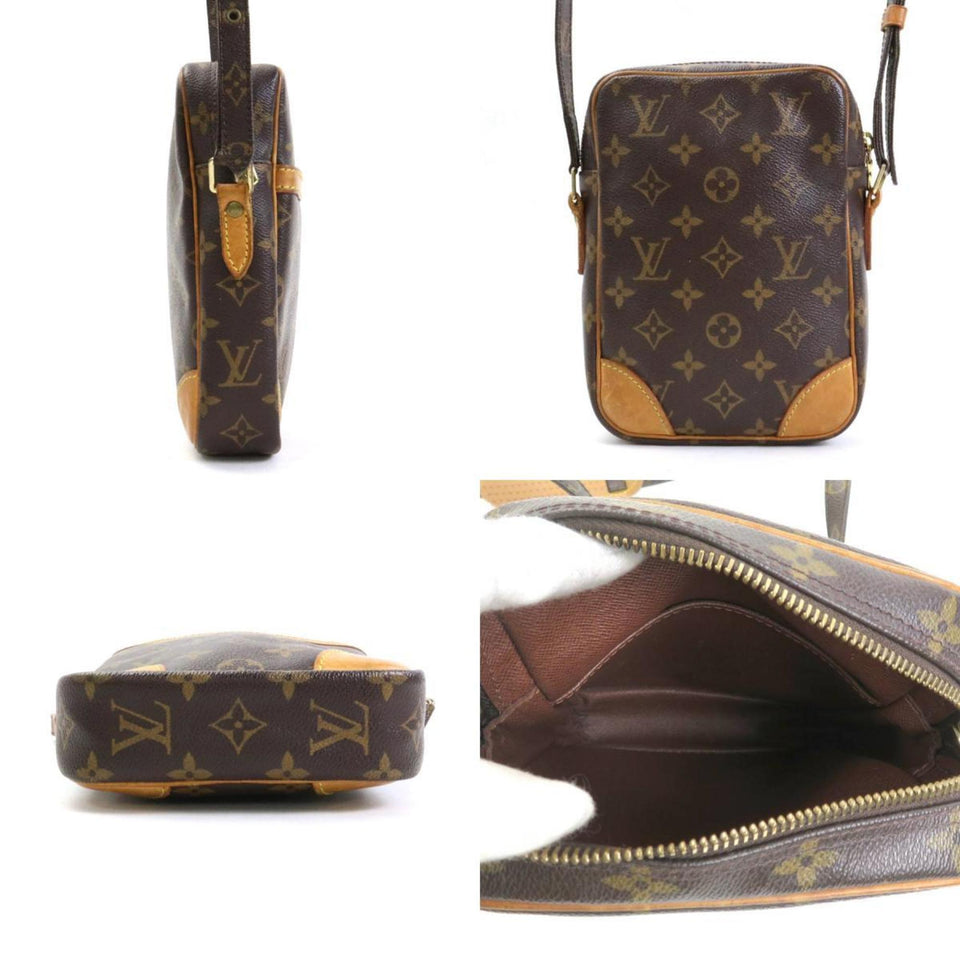 Louis Vuitton Crossbody Shoulder Bag Monogram Danube Canvas Brown Unisex