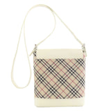 Burberry Beige Canvas Leather Shoulder Bag ( )