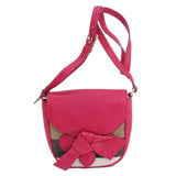 Burberry Red Color Leather Shoulder Bag ( )