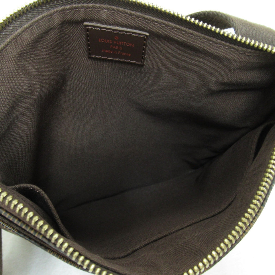 Louis Vuitton Pochette Platt Brooklyn Brown Ebene Damier PVC coated canvas Clutch