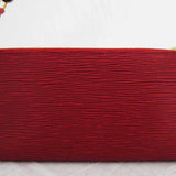 Louis Vuitton Bag Epi Pochette Accessoir Red Leather Shoulder Pouch Ladies
