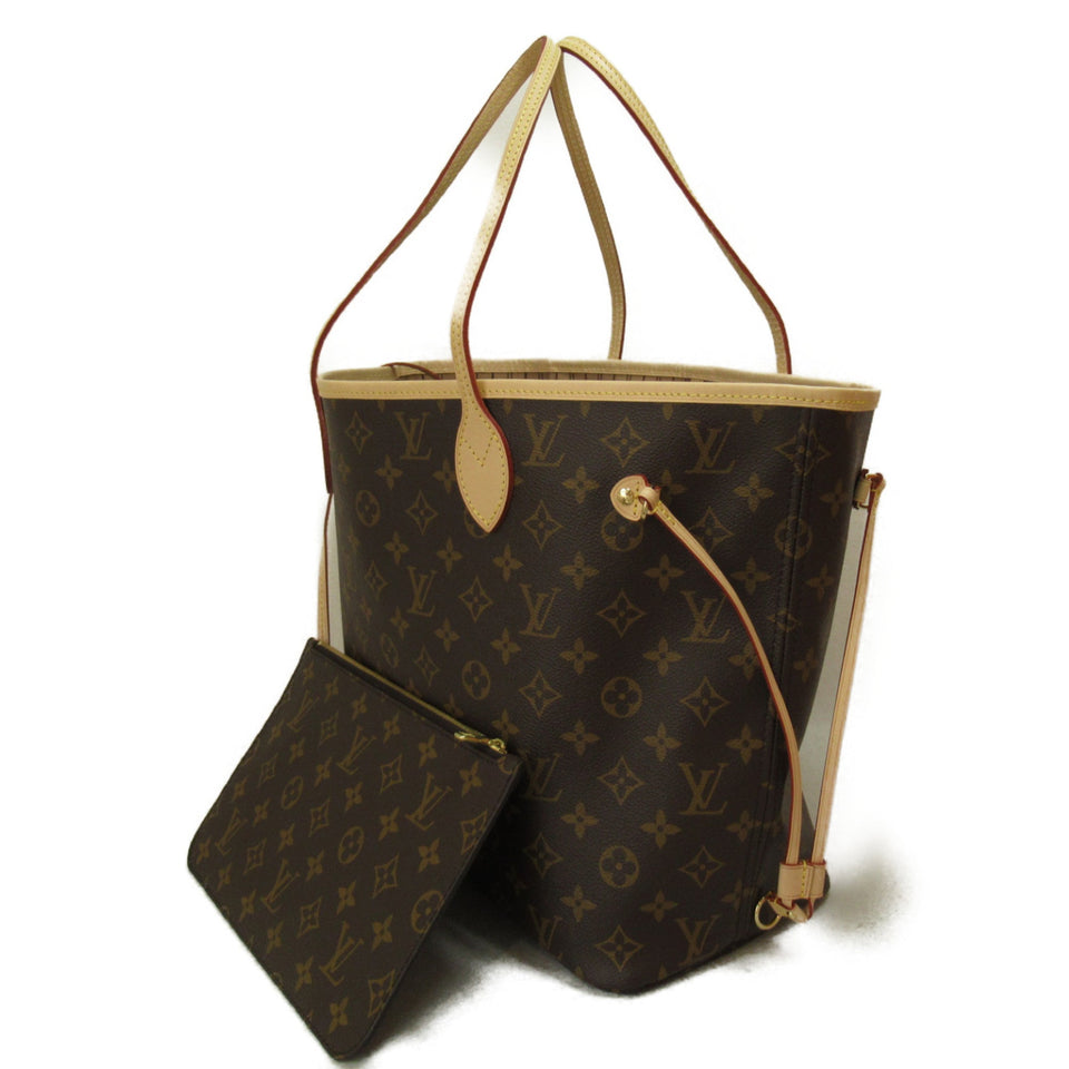 Louis Vuitton Neverfull MM Brown Beige Monogram PVC coated canvas Tote