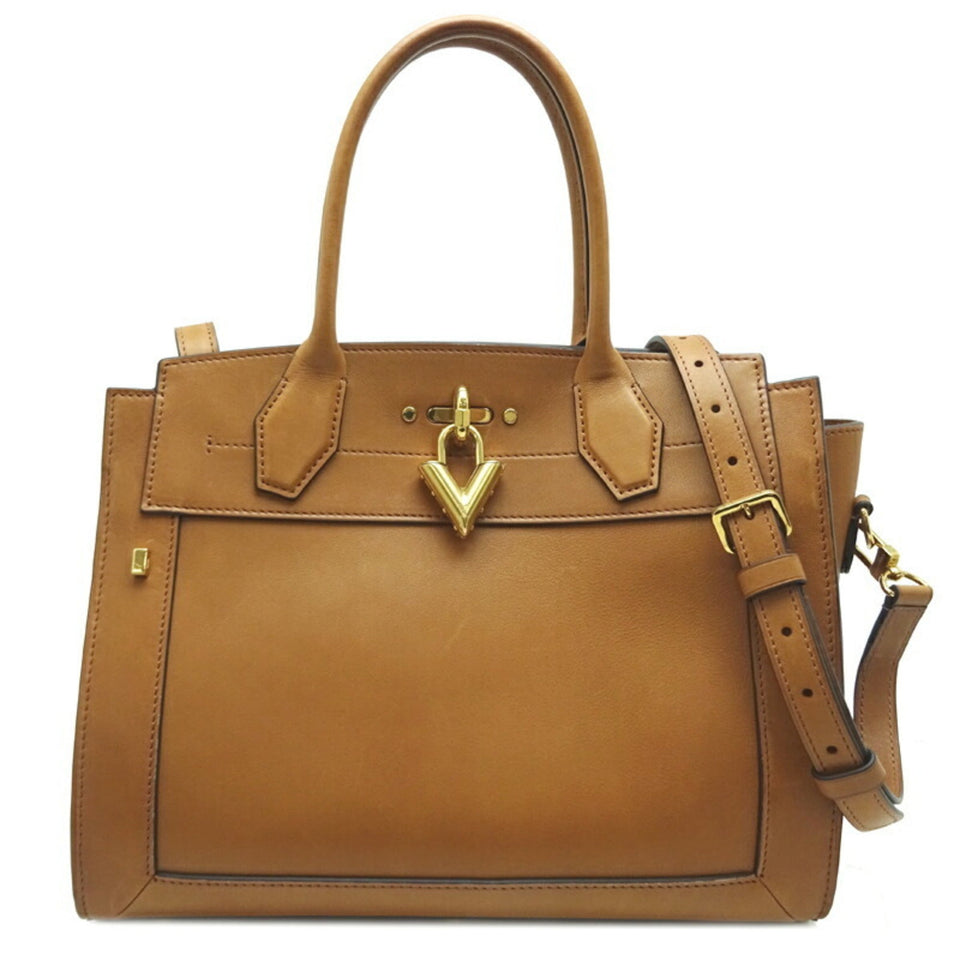 Louis Vuitton Steamer MM Women's HandBag Calf Camel [Brown]