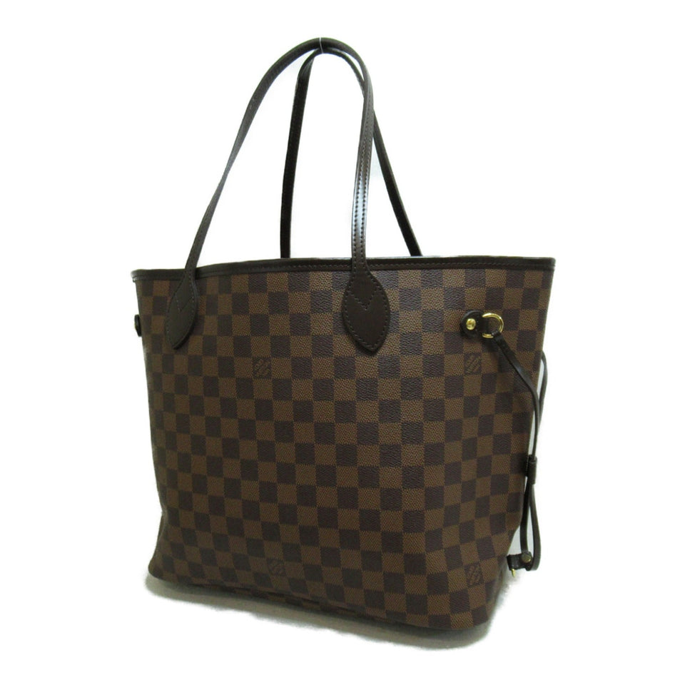 Louis Vuitton Neverfull MM Brown Ebene Damier PVC coated canvas Tote