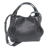 Burberry Black Leather Shoulder Bag ( )
