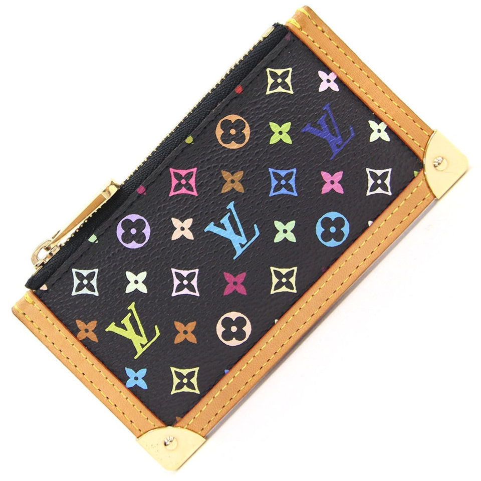Louis Vuitton Coin Case Pochette Cremonogram Multicolor Noir Ladies Purse Key LOUISVUITTON Clutch