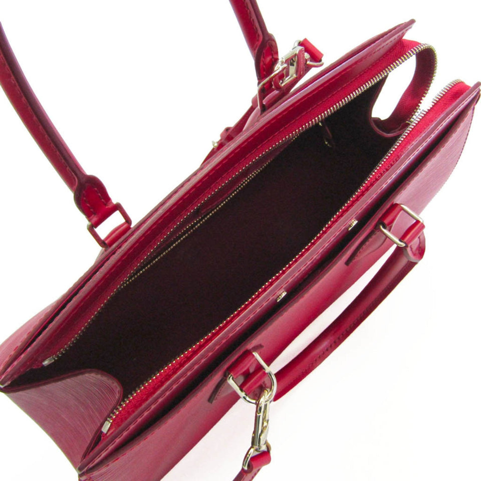 Louis Vuitton Epi Soufflot MM Women's Handbag,Shoulder Bag Fuchsia