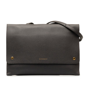 Burberry Black Leather Shoulder Bag ( )