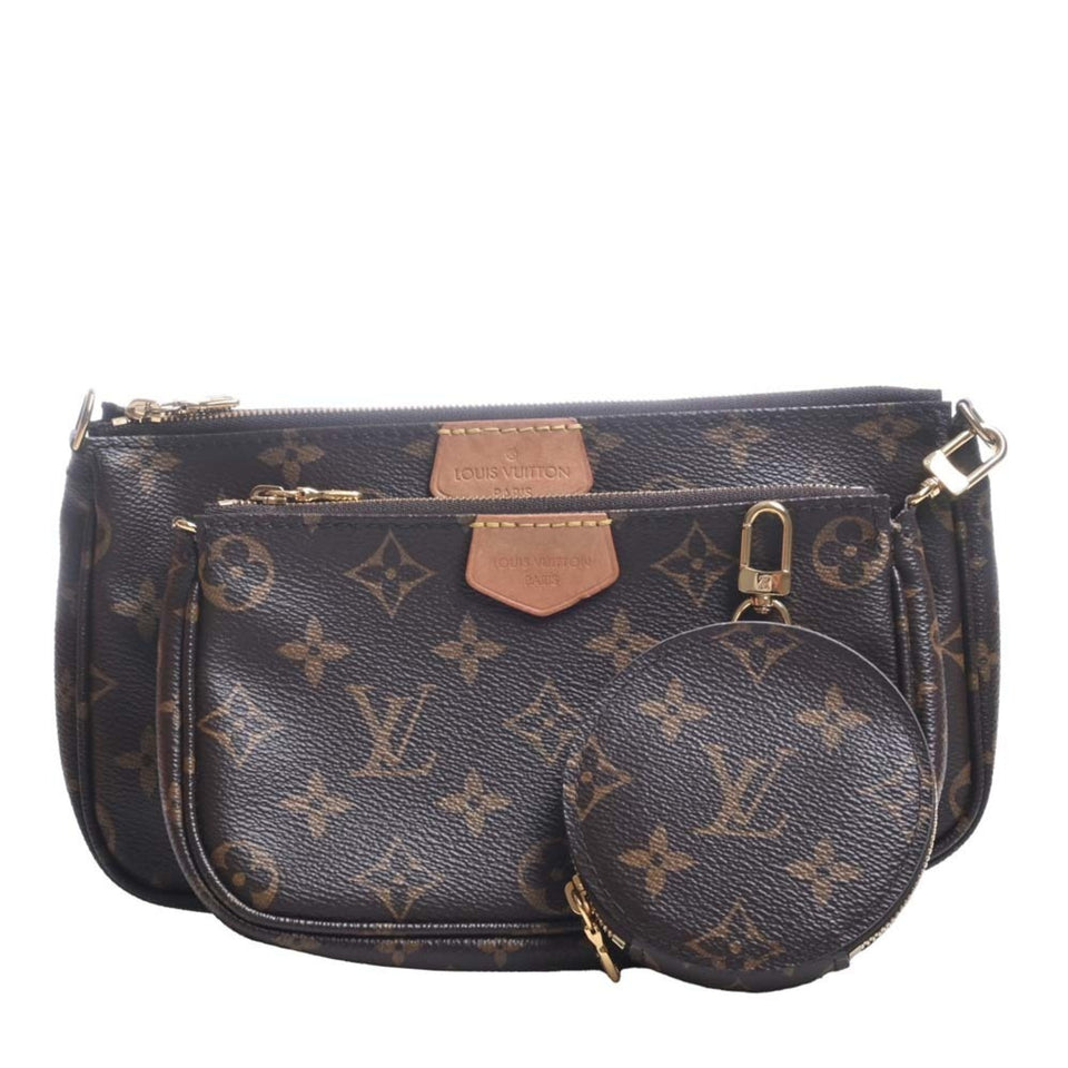 Louis Vuitton Monogram Multi Pochette Accessoire Pouch Shoulder Bag Brown Women's