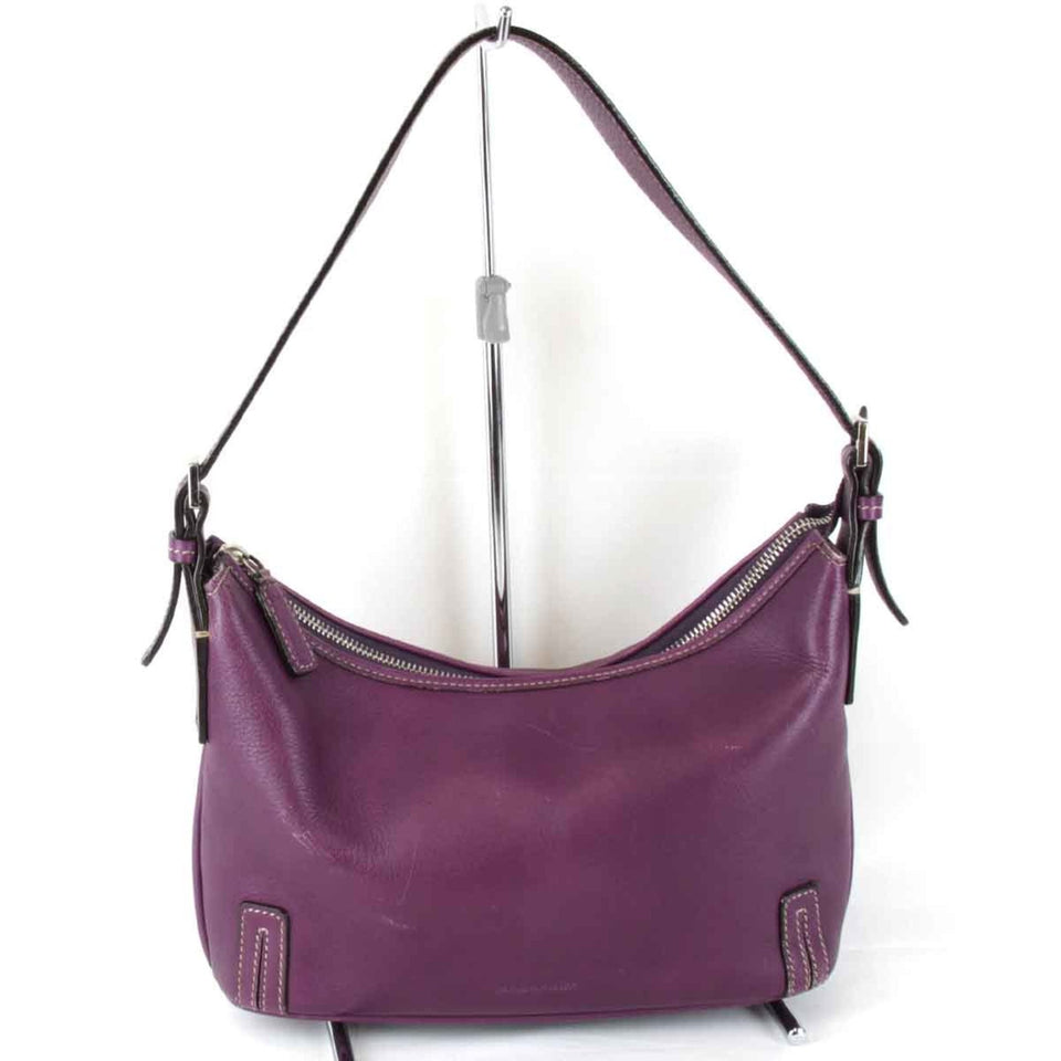 Burberry Purple Leather Shoulder Bag ( )