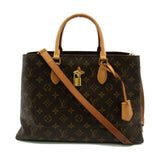 Louis Vuitton Flower tote Tote Bag Brown PVC coated canvas