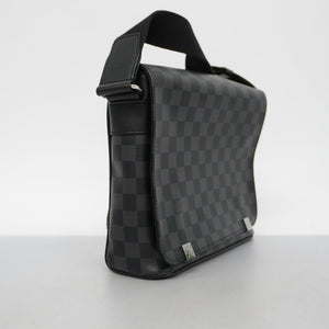 Louis VuittonAuth Damier Graphite District PM Men's Shoulder Bag