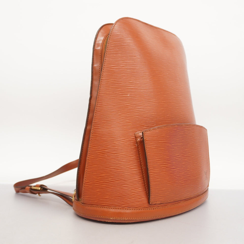 Louis VuittonAuth Epi Gobelin Women's Backpack Kenyan Brown