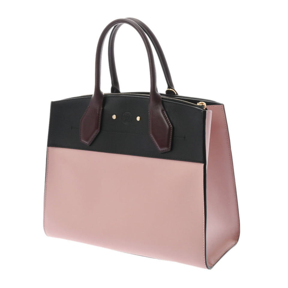 Louis Vuitton City Steamer MM Magnolia Noir Bordeaux Women's Leather Bag