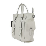 Louis Vuitton Christopher Tote Bag Taurillon Leather Bronne White Matte Black Hardware 2WAY Shoulder