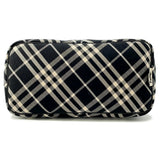 Burberry Black Ivory Canvas Shoulder Bag Tote Bag ( )