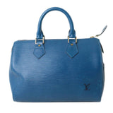 Louis Vuitton Mini Boston Bag Handbag Epi Toledo Blue